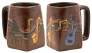 Mara Stoneware Mug - Musical Instruments 12 oz., Square