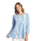 Jess & Jane Mineral Washed 100% Cotton Slub Layered Tunic Willow