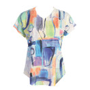 Jess & Jane Pop Art Dolman Cap Sleeve Top - 60-1512 | 1X, Bristol