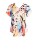 Jess & Jane Pop Art Dolman Cap Sleeve Top - 60-1512 | Small, Kala