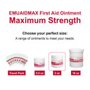 emuaid EMUAIDMAX Ointment 2oz - Eczema Cream. Maximum Strength Treatment. Use Max Strength for Athletes Foot, Psoriasis, Jock Itch, Anti Itch, Rash, Shingles and Skin Yeast Infection.