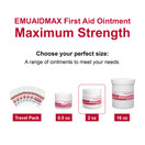 2 Pack -  EMUAIDMAX Ointment 2oz - Eczema Cream. Maximum Strength Treatment. Use Max Strength for Athletes Foot, Psoriasis, Jock Itch, Anti Itch, Rash, Shingles and Skin Yeast Infection.