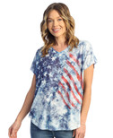 Jess & Jane Pop Art Dolman Cap Sleeve Top - 60-1512 | X-Large, American Vintage