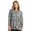 Jess & Jane Women's Layla French Brushed Knit Patch Pocket Tunic | 3X, Sahara