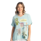 Jess & Jane Mineral Washed Gauze Top M92 (1X, Verano Mint)