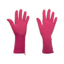 Foxgloves Grip Gardening Gloves – Over the wrist protection with silicone grip ovals on palm - Large, Fuchsia Pink