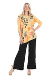 Jess & Jane Women's Mineral Washed Cotton Dolman Sleeve Cotton Tunic - Small, Yellow