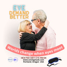 UNclog Heated Eye Mask For Blepharitis-Stye Eye Compress Moist Treatment w/ Rose Quartz-Beauty & Warm Therapy to Unclog glands-Relieve Dry Eye Syndrome-Chalazion-MGD 1yr Guarantee