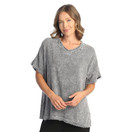 Jess & Jane Mineral Washed Gauze Top - M92 (Medium, Solid Midnight)