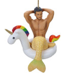 December Diamonds Mr Unicorn Merman Christmas Ornament 5555125