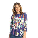 Jess & Jane Soft-Touch Round Hem Top - Vibrant