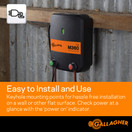 Gallagher M360 Electric Fence Charger | Powers Up to 55 Miles / 250 Acres of Clean Fence | ​3.6 Joules, 110 Volt Energizer, Added Power Reserve | Unbeatable Reliability | Easy Installation