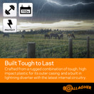 Gallagher M360 Electric Fence Charger | Powers Up to 55 Miles / 250 Acres of Clean Fence | ​3.6 Joules, 110 Volt Energizer, Added Power Reserve | Unbeatable Reliability | Easy Installation