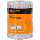 Gallagher Electric Fence Turbo Wire | 9 Mixed Metal Strands for 40x More Conductivity & Extreme Power | Ideal for Long Portable Fences | UV, Rust Resistant | 3/32" Diameter Turbowire | 656 Foot