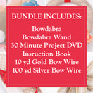 Bowdabra Bow Maker Kit, Large Bundle with 100yd Silver Bow Wire for Creating Ribbon Gift Bows, Swags, Decorations, Hair Bows, Party Favors, Corsages, Wreath Bows, Christmas Decor