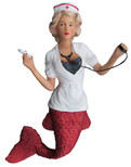 December Diamonds Nurse Naughty Mermaid Christmas Tree Ornament 5555038 New