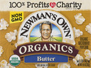 Newman's Own Organics Pop's Corn, Organic Microwave Popcorn, Butter, 3-Count, 9.9-Ounce