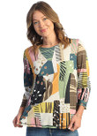Jess & Jane Women's Sublimation Top PS3 (3X, Doodles)