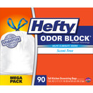 Hefty Odor Block Tall Kitchen Trash Bags - 90 Count