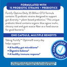 Nature’s Way Fortify Optima Daily Probiotic, 35 Billion, 15 Strains, Prebiotic, 60 Capsules