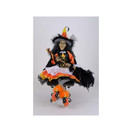 Karen Didion Sitting Candy Corn Witch Figurine, 25 Inches