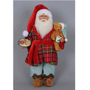 Karen Didion Milk and Cookies Santa Figurine, 17 inches