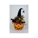 Karen Didion Lighted Fiber Optic Pumpkin Decor, 22-Inches