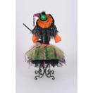 Karen Didion Glitzy Wine Witch Halloween Figurine 26 Inch