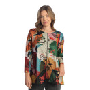 Jess & Jane Women's Layla French Brushed Knit Patch Pocket Tunic - 1X, Montecito
