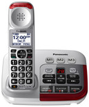 PANASONIC Amplified Cordless Phone with Digital Answering Machine - KX-TGM450S - 1 Handset (Silver)