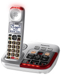 PANASONIC Amplified Cordless Phone with Digital Answering Machine - KX-TGM450S - 1 Handset (Silver)