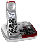 PANASONIC Amplified Cordless Phone with Digital Answering Machine - KX-TGM450S - 1 Handset (Silver, 1 Handset)