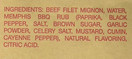Three Jerks Gluten Free High Protein Filet Mignon Beef Jerky, Memphis BBQ Pack of 3