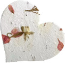 Large Hearts Recycled Flower Petals Set of 100 (Pink #24s)
