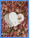 Large Hearts Recycled Flower Petals Set of 100 (Pink #24s)