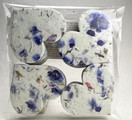 Bulk Seed Paper Large Hearts Flower Petals Set of 100 Handmade Shapes (Blue Mixed #45s)