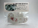 Large Pink Heart Shape Seed and Petal Embedded Handmade Paper Tags - #24s