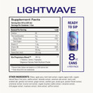 Lightwave by Kin Euphorics, Non Alcoholic Spirits, Ready to Drink, Nootropic, Botanic, Adaptogen Drink, Lavender-Vanilla, Ginger, and Birch, Calm the Mind and Mellow the Mood, 8 Fl Oz (8pk)