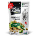 Three Farmers – Roasted Fava Beans 3-Pack | Jalapeno Lime | 3 Pack – 140g | Gluten-Free | Vegan | Kosher | Plant Protein | High Fibre | Low Fat | Non-GMO Certified