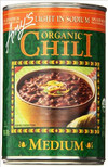 Amy's Organic Chili, Vegan Medium Chili, Light in Sodium, Gluten Free, Made With Organic Red Beans and Tofu, 14.7 Oz (6 Pack)