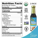 Coconut Secret Coconut Aminos 8 Fl Oz (Pack of 3) - Low Sodium Soy Sauce Alternative, Low-Glycemic - Organic, Vegan, Non-GMO, Gluten-Free, Kosher - Keto, Paleo - 144 Total Servings