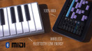 Xkey AIR 25 Key Bluetooth MIDI Controller, Silver