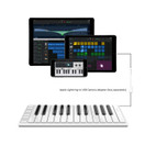 Xkey 25 USB MIDI keyboard controller - Apple-style ultra-thin aluminum frame, 25 full-size velocity-sensitive keys, polyphonic aftertouch, plug & play on iPad, iPhone, Mac, PC