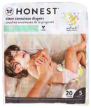 The Honest Company - Eco-Friendly and Premium Disposable Diapers - Pandas, Size 5 (27+ lbs), 20 Count