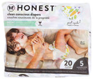 The Honest Company - Eco-Friendly and Premium Disposable Diapers - Pandas, Size 5 (27+ lbs), 20 Count