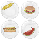 Mary Lake-Thompson BBQ Picnic 9-inch Melamine Plates, Set of 4