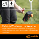 Gallagher S12 Solar Electric Fence Charger | Powers Up to 4 Miles / 18 Acres of Fence | Solar Lithium Technology, 0.12 Stored Joule Energizer | Built-in Earthing | Portable & Super Tough