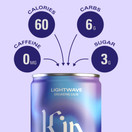 Lightwave by Kin Euphorics, Non Alcoholic Spirits, Ready to Drink, Nootropic, Botanic, Adaptogen Drink, Lavender-Vanilla, Ginger, and Birch, Calm the Mind and Mellow the Mood, 8 Fl Oz  (6 Pack)