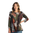 Jess & Jane Women's Layla French Brushed Knit Patch Pocket Tunic - 1X, Milan