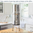 Big Berkey BK4X2 Countertop Water Filter System with 2 Black Berkey Elements and 2 PF 2